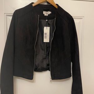 Molly Bracken black suede jacket